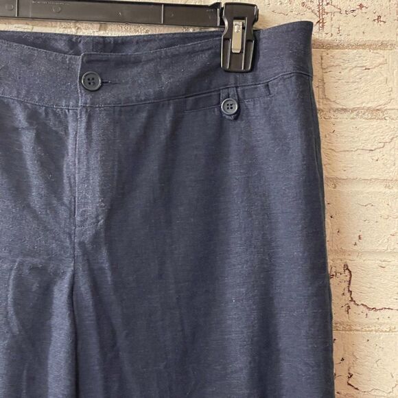 In the Now Linen Blend Lightweight Blue Pants Size 10 - Picture 3 of 10